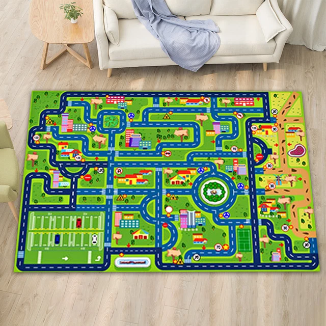 MY# KIDS RUG City Life Road Traffic Carpet PlayMat Car Rug (50*80 cm ...