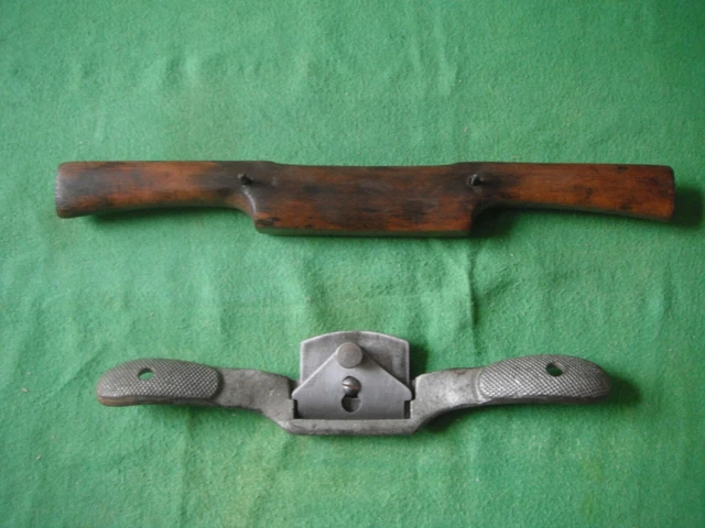 Vintage Stanley  curved sole  spoke shave and one other