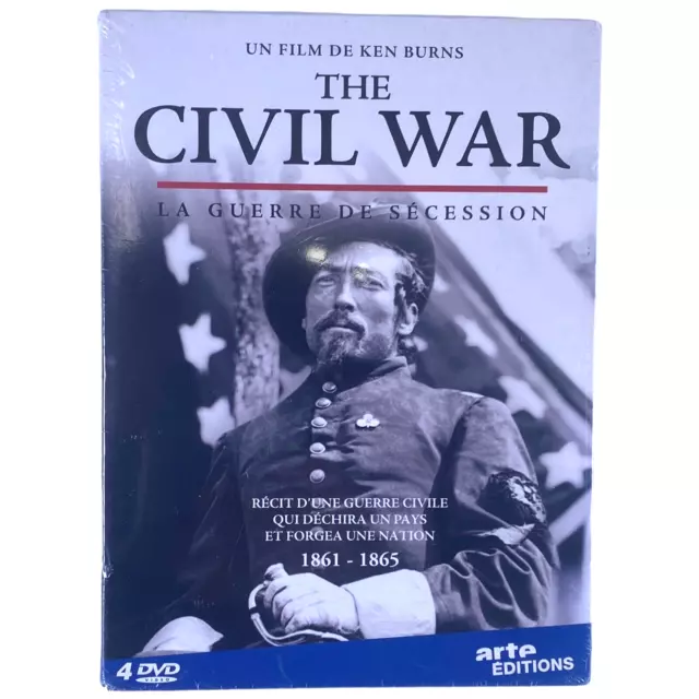 The Civil War 4 DVD Set New La Guerre De Secession Language French New Sealed