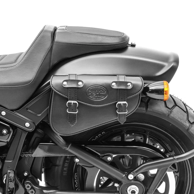 SADDLE BAG 3L For Moto Guzzi V7 II Stone/Stornello Black Left £61.79