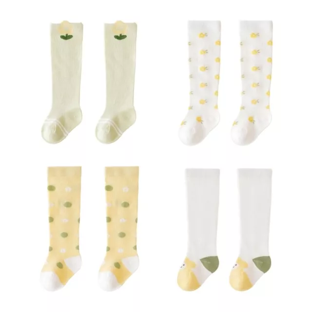 Children Breathable Mesh Socks Knee Socks for 0-3Y Baby Girls Summer Socks