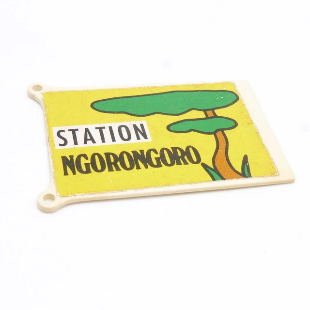 Lotto Playmobil Usato: GARE Con Grand Auvent Vert - Pezzi Per 4300, 4305, Ngorongoro 3433 (alcuni Rotti)