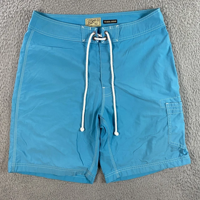 J CREW SWIM Trunks Mens 32 Blue Original Longboard Board Shorts