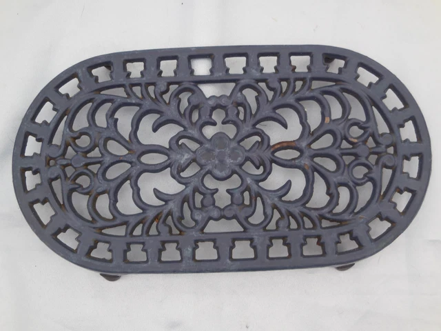 ANCIEN DESSOUS DE plat blanc en fonte Vintage EUR 13,00 - PicClick FR