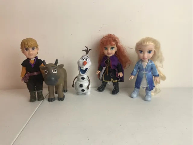 Disney Frozen Mini Toddler Petite 6” Princess Dolls Elsa, Anna, Kristoff  Sven