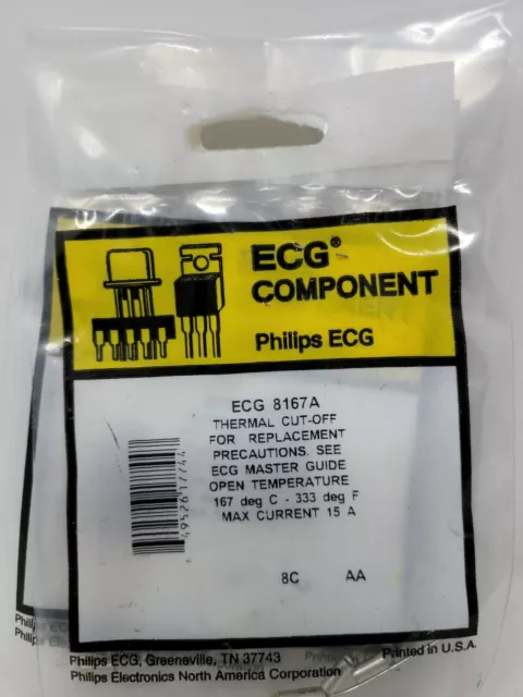 Philips ECG Component 8167a x 16 Lot Thermal Cut-Off Replacement Made in USA