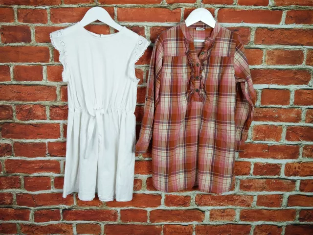 Girls Bundle Age 8-9 Years 100% Next Dress Set Summer Broderie Anglaise 134Cm