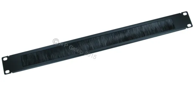 1U 19" Brush Cable Tidy Patch Panel Bar for Data Network Lan RackMount Server