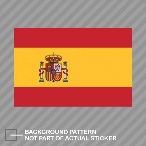 Spanish Flag Sticker Decal Vinyl Spain