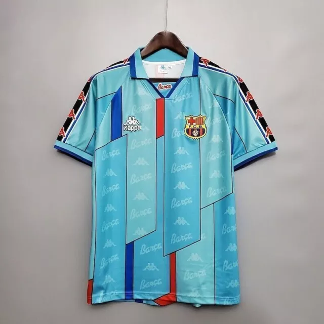 NEW Maillot Vintage Retro Barcelona Auswärtstrikot 96-97 Football Adultes //DE