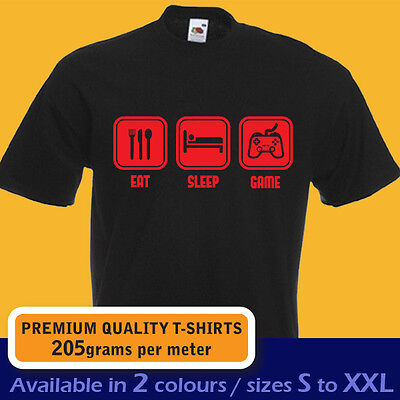 EAT Sleep Gioco Xbox Live PLAYSTATION Giocatore Videogiochi Divertente T-shirt da Uomo Ragazzi 2