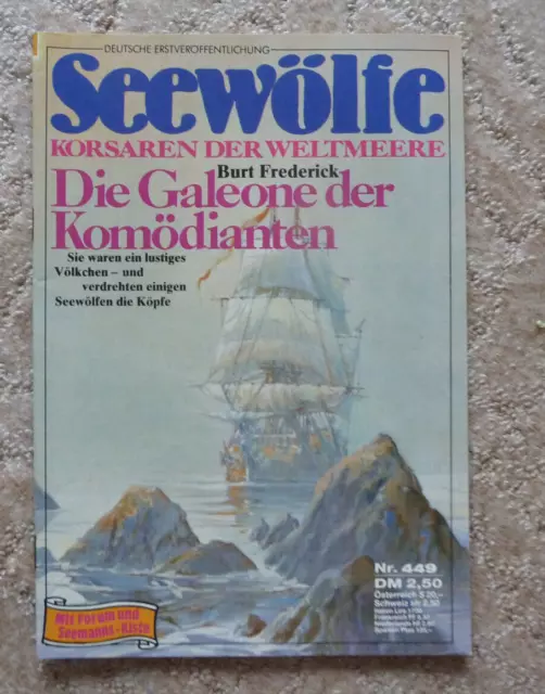 SEEWÖLFE -  Roman Nr. 449, Burt Frederick: DIE GALEONE DER KOMÖDIANTEN, Pabel