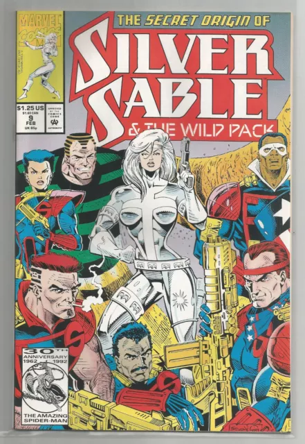 SILVER SABLE # 9 * First Appearance of Original SILVER SABLE *MARVEL COMICS *
