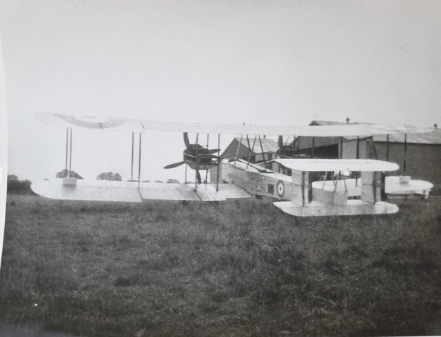 LARGE ORIGINAL AIRCRAFT PHOTO VICKERS VIMY BIPLANE J7441 21x16 cm