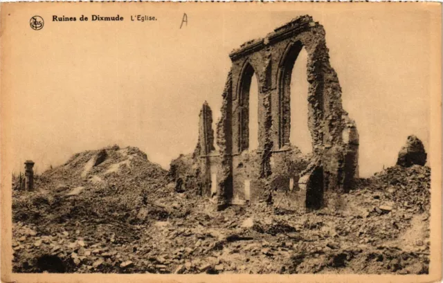 CPA Militaire, Runies de Dixmude - L'Eglise (278277)