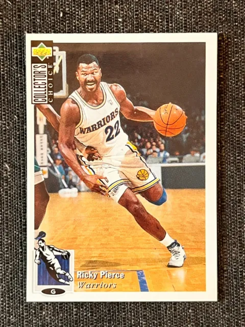 Sticker Nba Basketball 95/96 Upper Deck Choice Ricky Pierce Warriors# 3 New