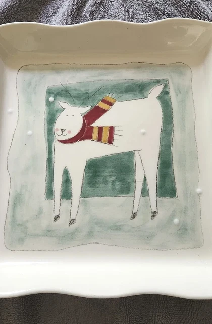 Woof & Poof Americaware Serving Platter Reindeer