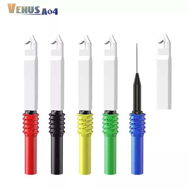 5PCS Insulated Back Probe Piercing Needle Safety Non-Destructive Test Probe