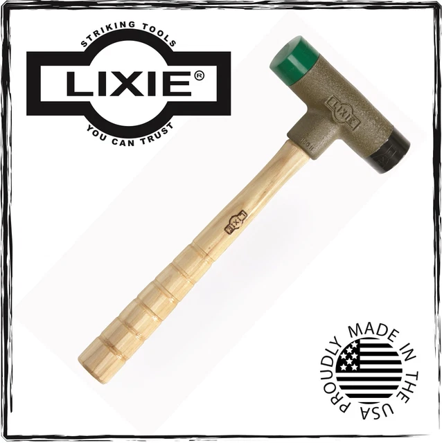 LIXIE 125LMH 14 Oz. Dead Blow Hammer with 11/4" Dia. Medium & Hard