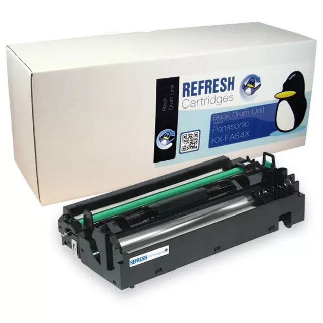 Refresh Cartridges Black Drum KX-FA84X Compatible With Panasonic Printers