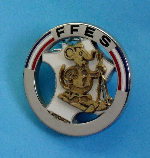 1 BROCHE / F.f.e.s. Fédération Française Enseignants Du Ski / La Souris Blanche EUR 18,90 - FR