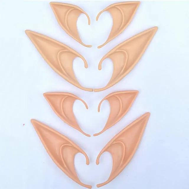 Pixie Elf Ears Fairy Vulcan Alien Cosplay Accessories Costume Props Fancy Dress~