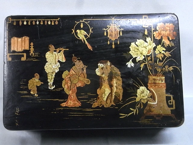 Ancien Coffret / Boîte Personnages – Gare, Train, Bagagiste, Landau, Serveur – Années 30