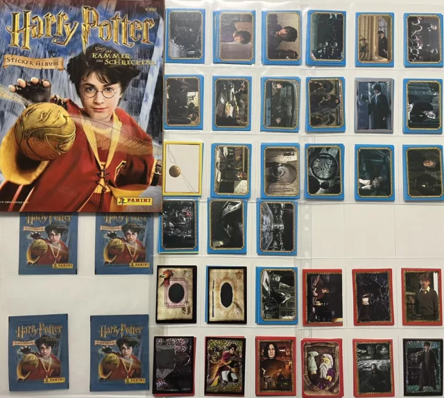 PANINI Harry Potter und die Kammer des Schreckens Komplett ungeklebt Sticker Alb