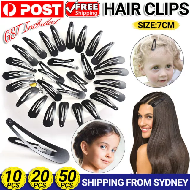 10-50pcs Alligator Hair Clips Metal Snap Barrettes Hair Styling Tool Women Girls