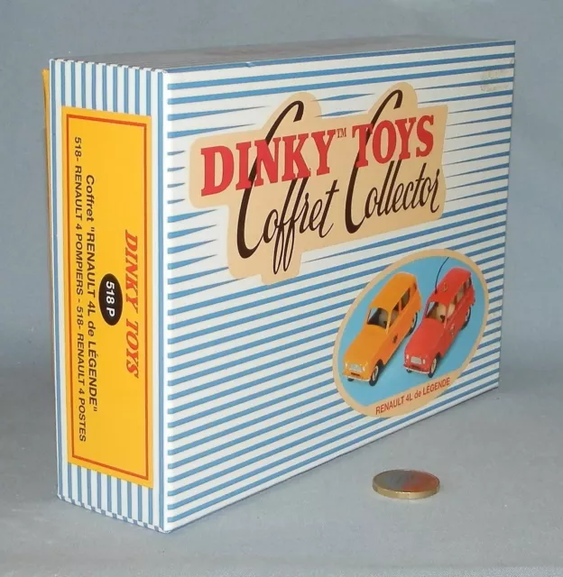 Dinky Toys Atlas réf 518P : Coffret vide Renault 4L de légènde