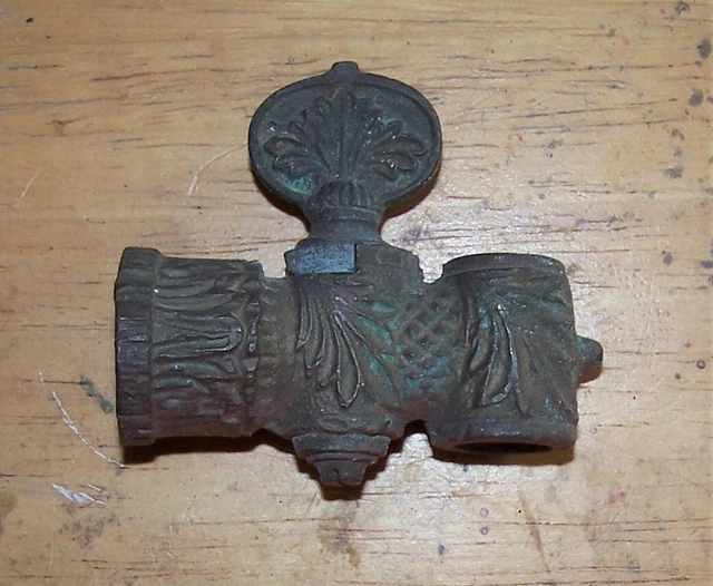 Antique Cast Brass Gas Fixture T Valve