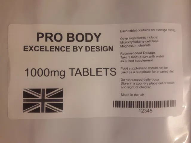 MAGNESIUM GLYCINATE 1000mg TABLETS  ✅ MONEY SAVING REFILL PACK ✅ Not Capsules