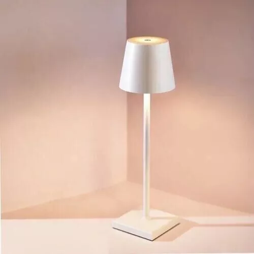 Lampada Touch da Da tavolo Led Ricaricabile Ristorante Ufficio Salone Bianca cir