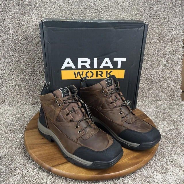 ARIAT MENS TERRAIN Steel Toe Size 10 Wide Boots Square Toe Distressed ...