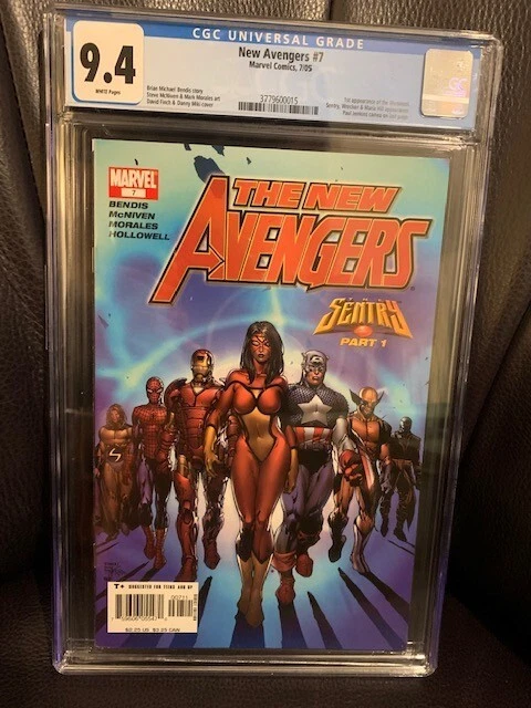 New Avengers #7 (2005) Marvel CGC 9.4 White 1st Appearance of the Illuminati!