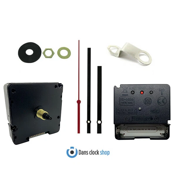 Meccanismo Orologio A Pendolo Al Quarzo UTS Euroshaft 16mm - Per Quadranti 4-6 Mm - Foto 11