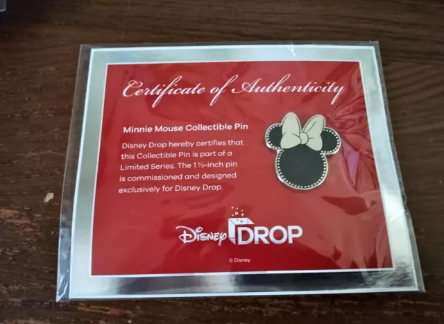 Minnie Mouse Limited Series 1.5 Inch Collectible Pin From 2022 Disney Drop NEW