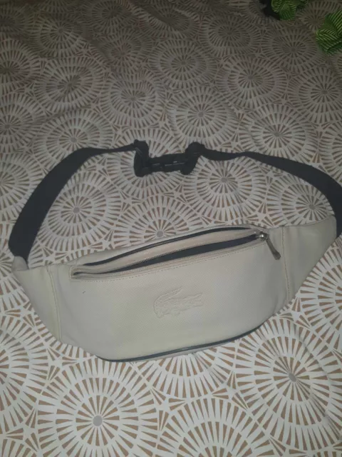 SAC BANANE LACOSTE Excellent Etat Beige Sacoche EUR 60 00 PicClick FR