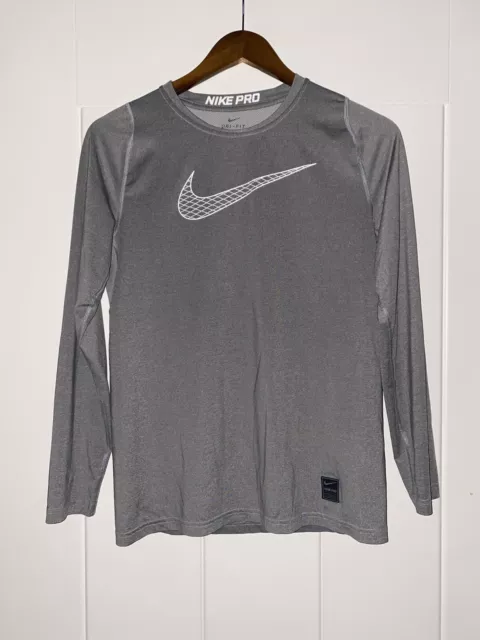 Nike Pro Boys  Compression Long Sleeve Pullover Tee Shirt XL Training