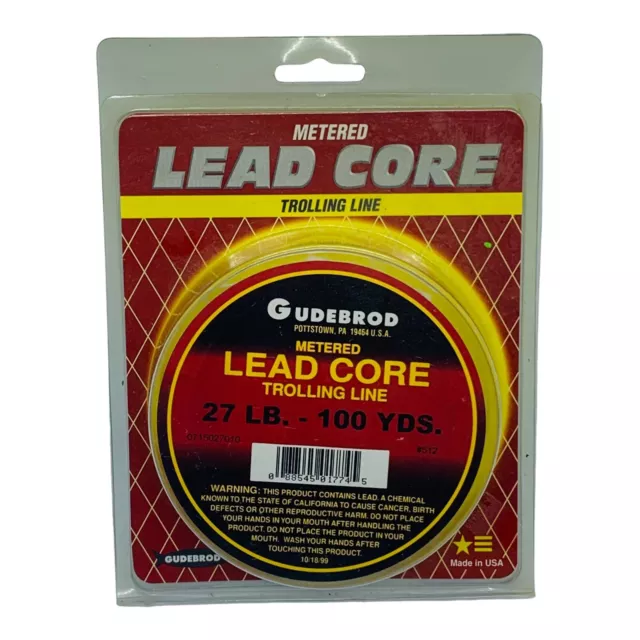GUDEBROD 12 - 45 Lb. 50-100 Yd. Metered Lead Core Fishing Line $13.99 -  PicClick