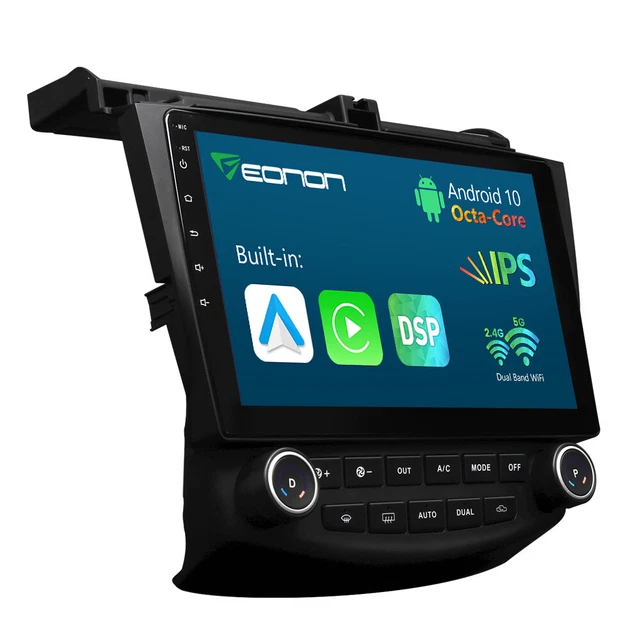 CarPlay Android Auto 8Core 10.1" Car Stereo Radio GPS for Honda Accord 2003-2007