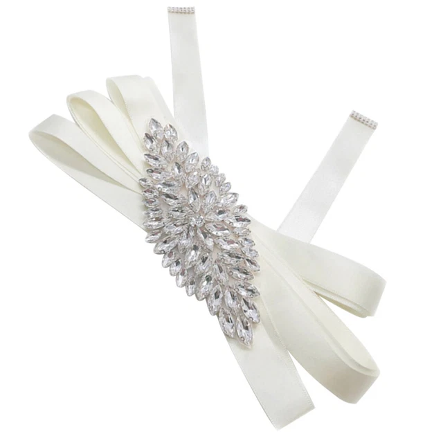1 pz abito da sposa cintura grande strass decorazione abito da cocktail cintura per festa