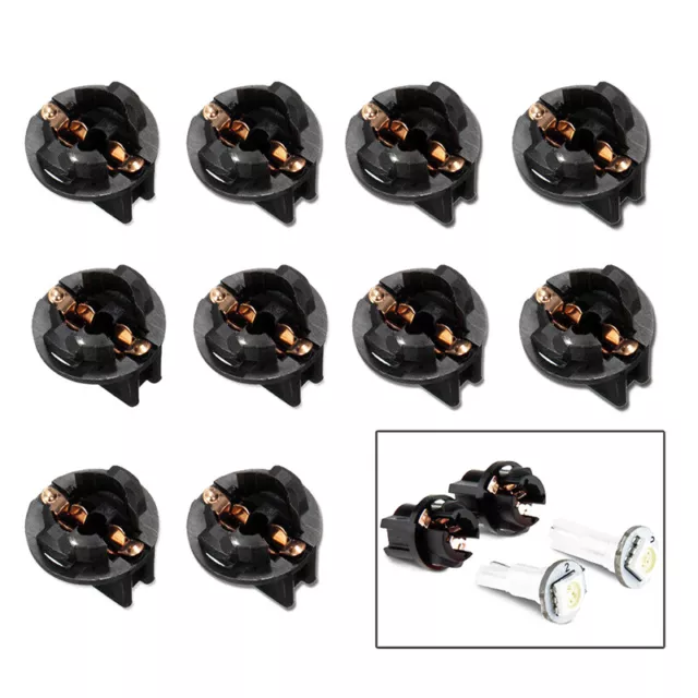 10x Twist Lock T10 W5W 168 192 194 Pannello strumenti a cuneo base luce cruscotto S-H7