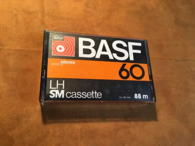 1 x casete BASF LH SM 60, IEC I/posición normal, excelente estado, 1979, raro