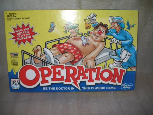 Hasbro B2176 Operation Classic Game Be The Doctor 2014 Make Him Better