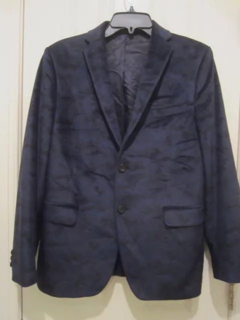NEW 18 R RALPH LAUREN boys camo blazer jacket Velvet blue black camouflage
