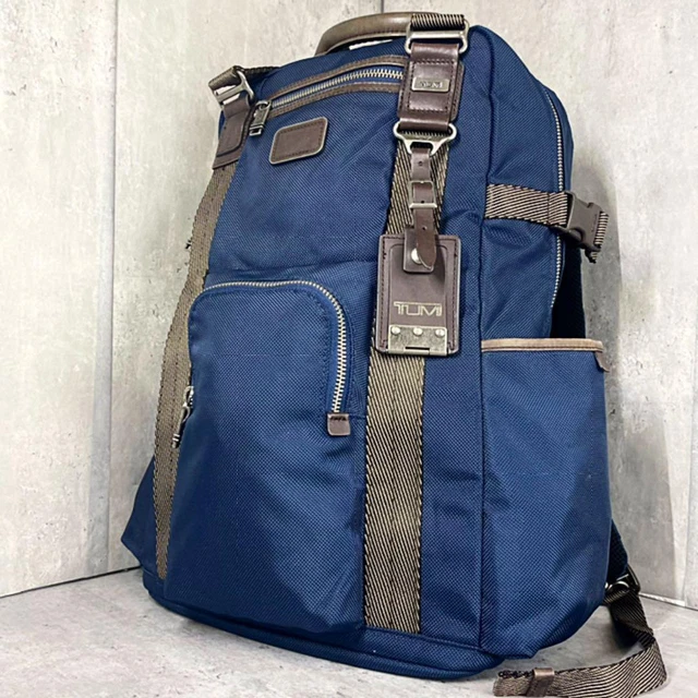 TUMI BAG ALPHA BRAVO 22380BTH 2WAY Navy Backpack Good Condition from Japan