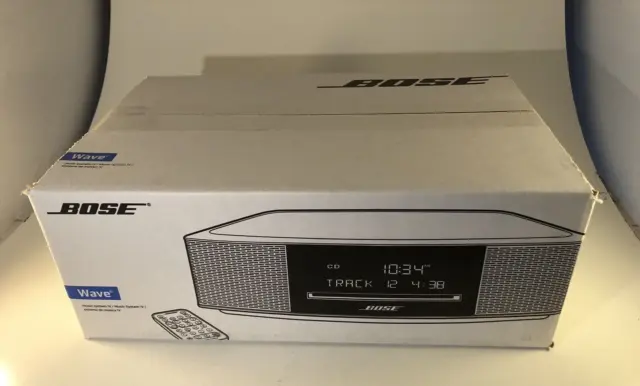 SYSTÈME AUDIO MUSICAL Bose Wave IV lecteur CD MP3 AM & FM tuner radio  argent comme neuf OB EUR 1.107,36 - PicClick FR