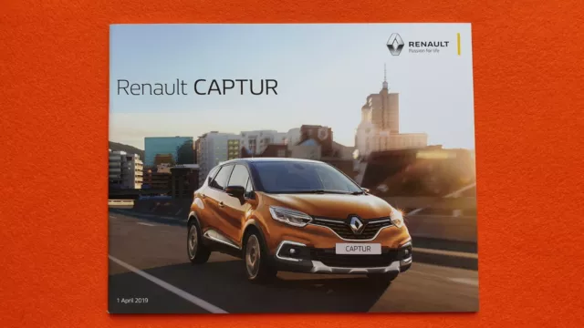 Renault Captur Play Iconic GT Line S car brochure catalogue April 2019 MINT B