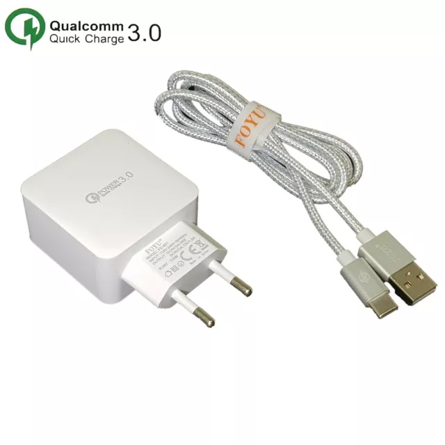 CAVO USB Type C CARICABATTERIA 🚀 RAPIDO AUTO SAMSUNG HUAWEI XIAOMI CARICATORE